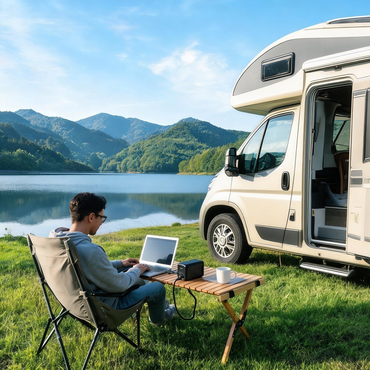 Nómada Digital y Camping